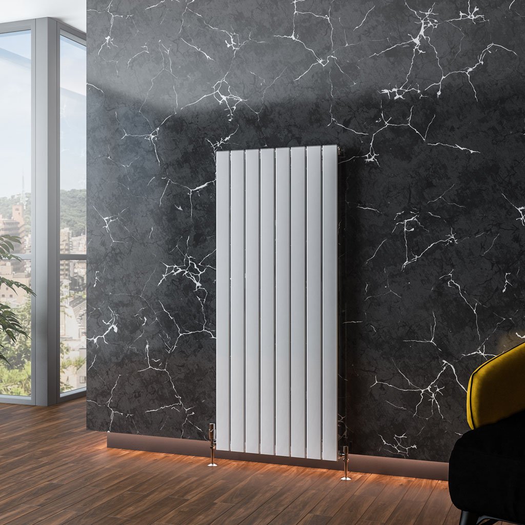 Addington Aluminium 1400 x 588 Radiator Type10 Gloss White