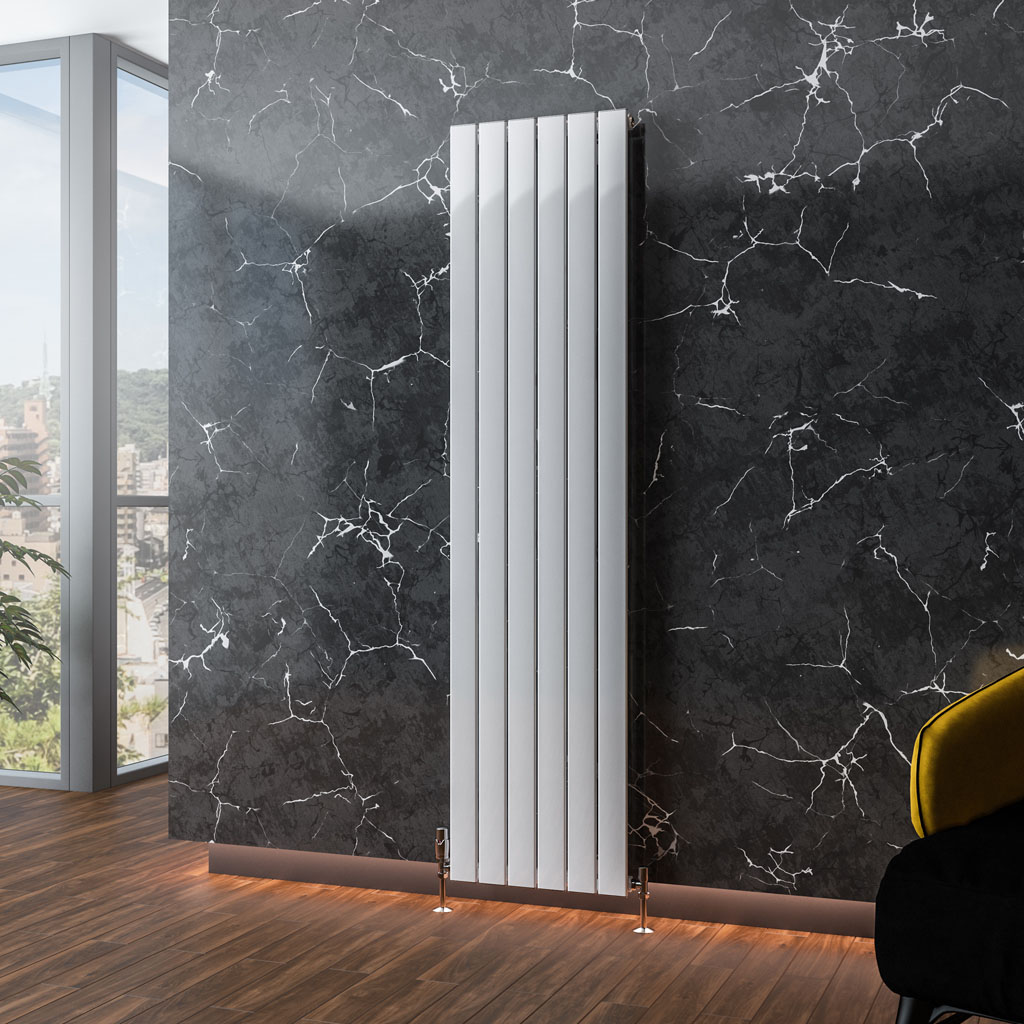 Addington Aluminium 1800 x 440 Radiator Type10 Gloss White