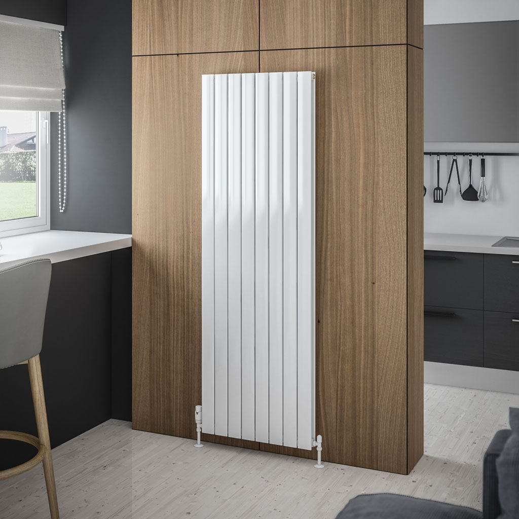 Addington Aluminium 1800 x 514 Radiator Type20 Gloss White