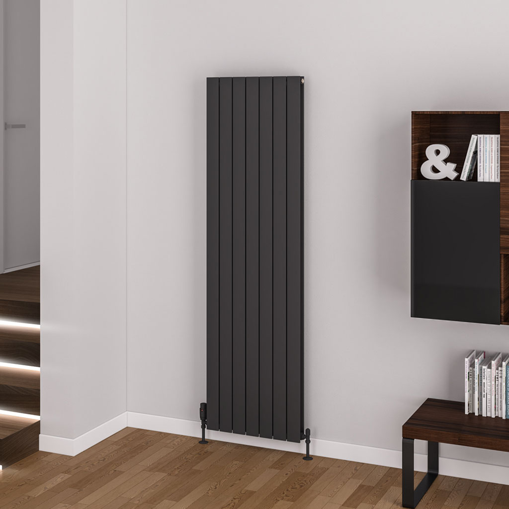 Addington Aluminium 1800 x 440 Radiator Type20 Matt Anthracite