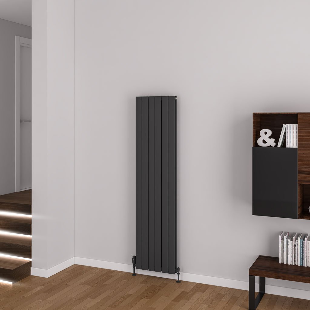 Addington Aluminium 1800 x 440 Radiator Type20 Matt Anthracite