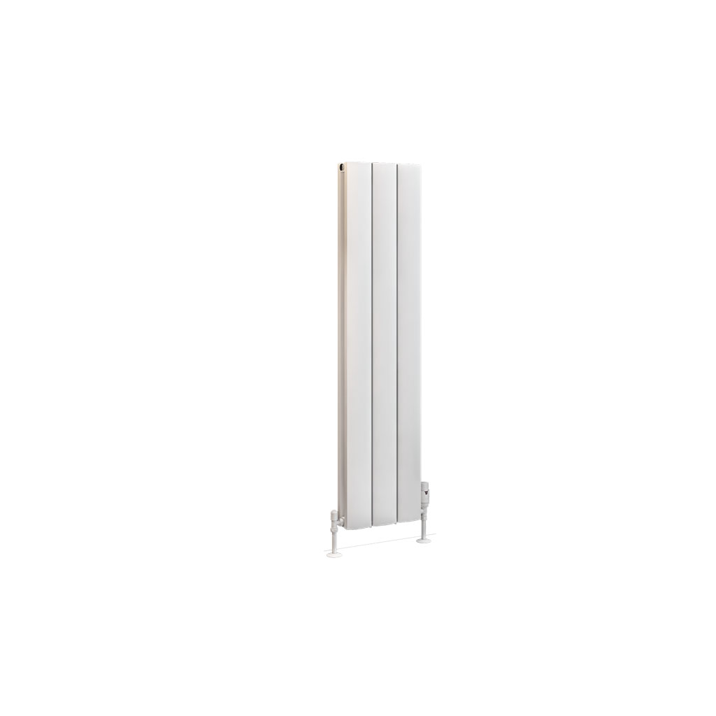 Guardia 1200 x 280 Aluminium Radiator Matt White