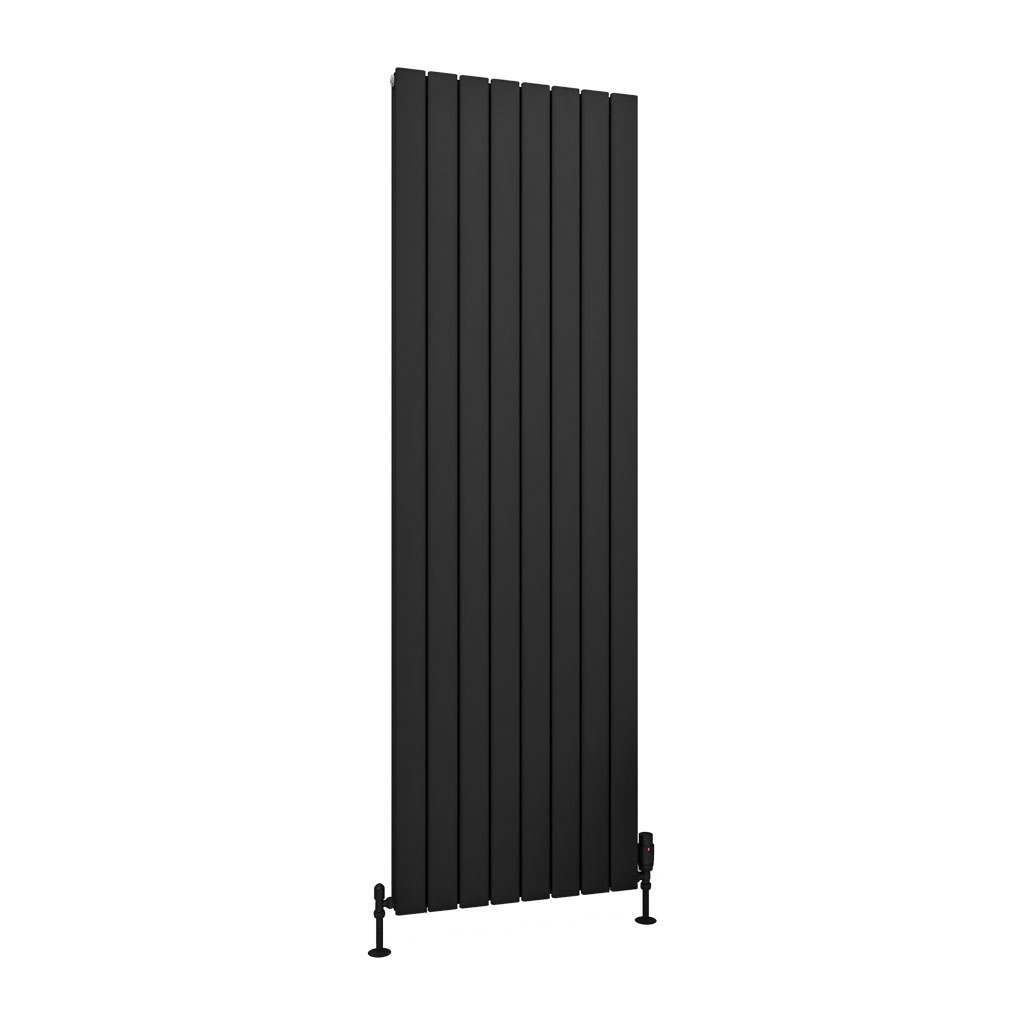 Hadleigh 1800 x 555 Aluminium Radiator Matt Black