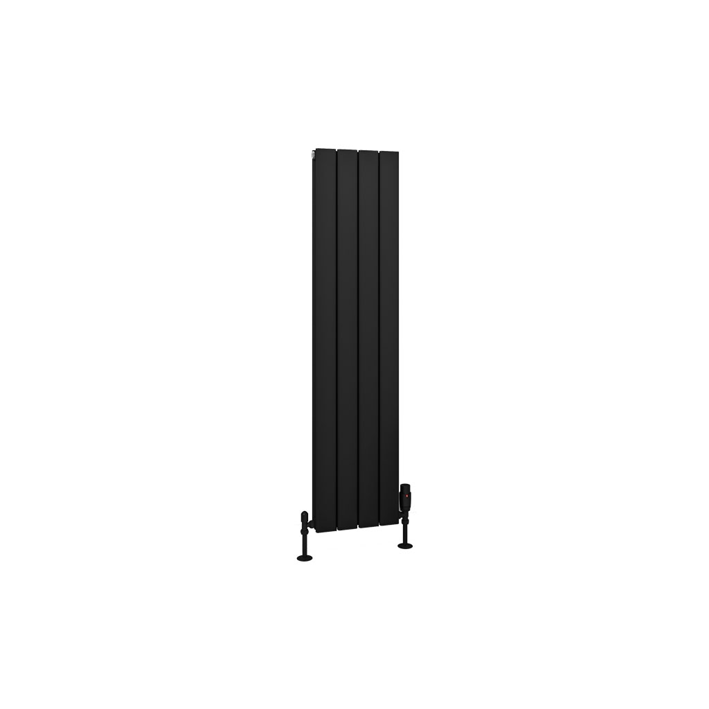 Hadleigh 1200 x 275 Aluminium Radiator Matt Black