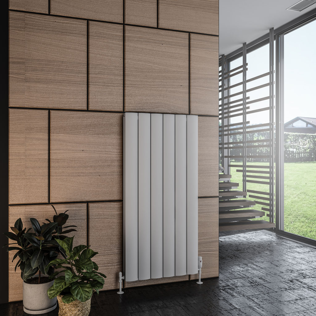 Guardia 1200 x 565 Aluminium Radiator Matt Grey