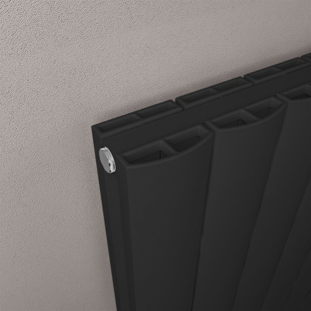 Guardia 600 x 1610 Aluminium Radiator Matt Black