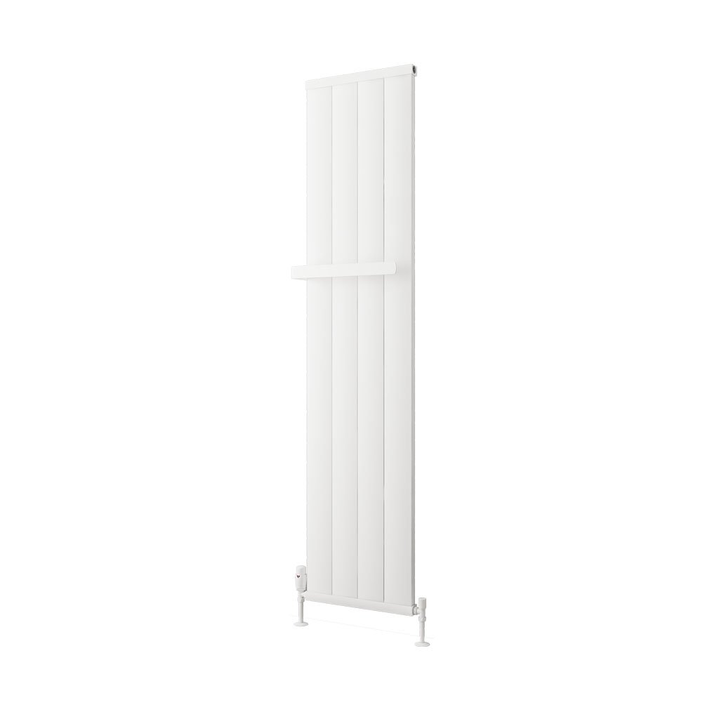 Kingswood Slimline 1800 x 410 Aluminium Radiator Matt White