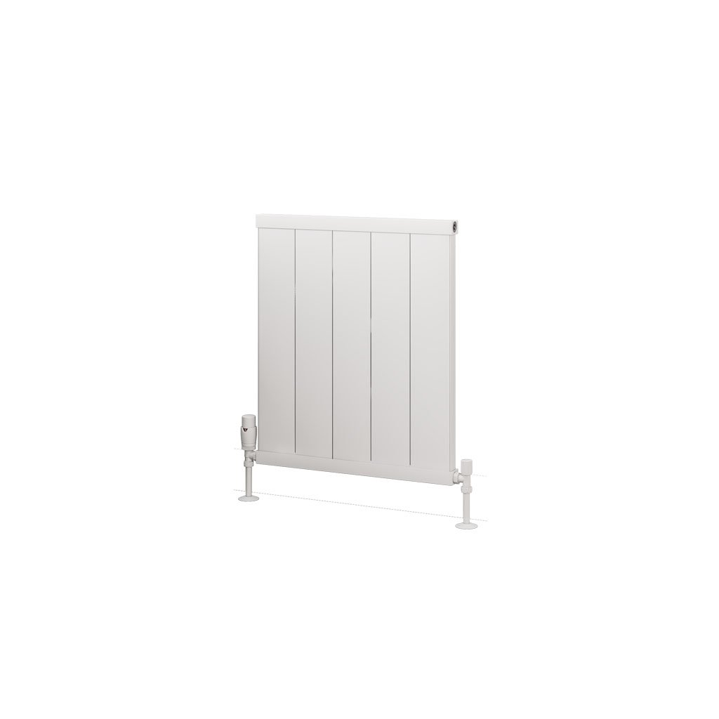 Kingswood Slimline 600 x 510 Aluminium Radiator Matt White