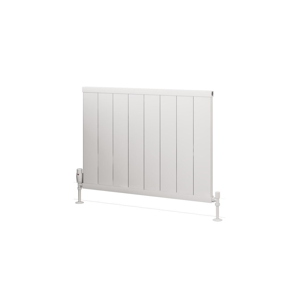 Kingswood Slimline 600 x 810 Aluminium Radiator Matt White