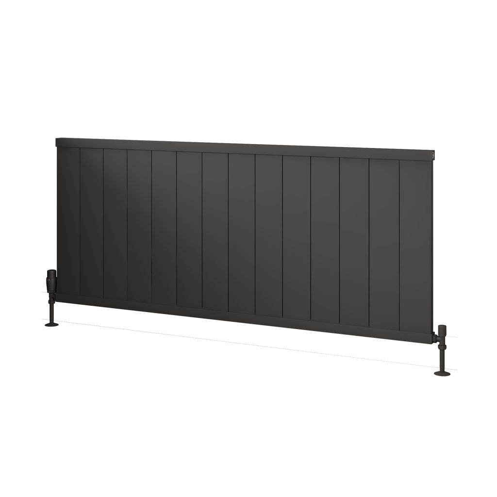 Kingswood Slimline 600 x 1410 Aluminium Radiator Matt Anthracite