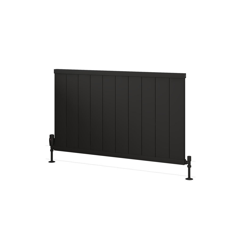 Kingswood Slimline 600 x 1010 Aluminium Radiator Matt Black