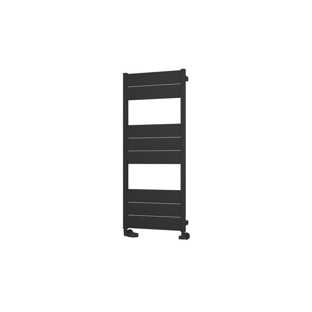 Kingswood Slimline 1220 x 500 Aluminium Towel Rail Matt Black