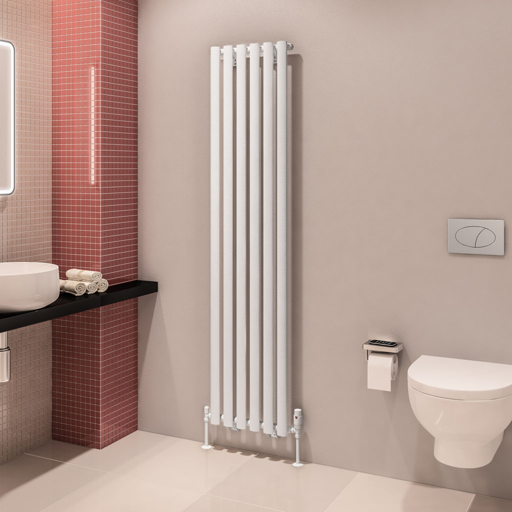 Tunstall 1800 x 420 Radiator Matt White