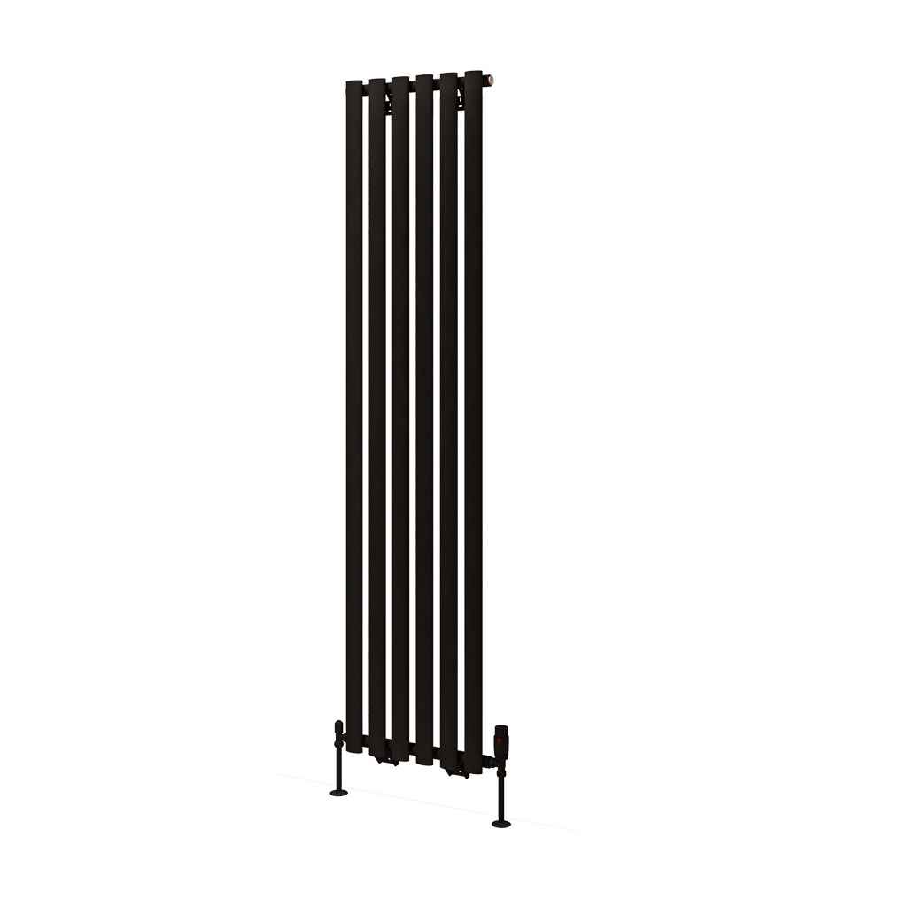 Tunstall 1800 x 420 Radiator Matt Black