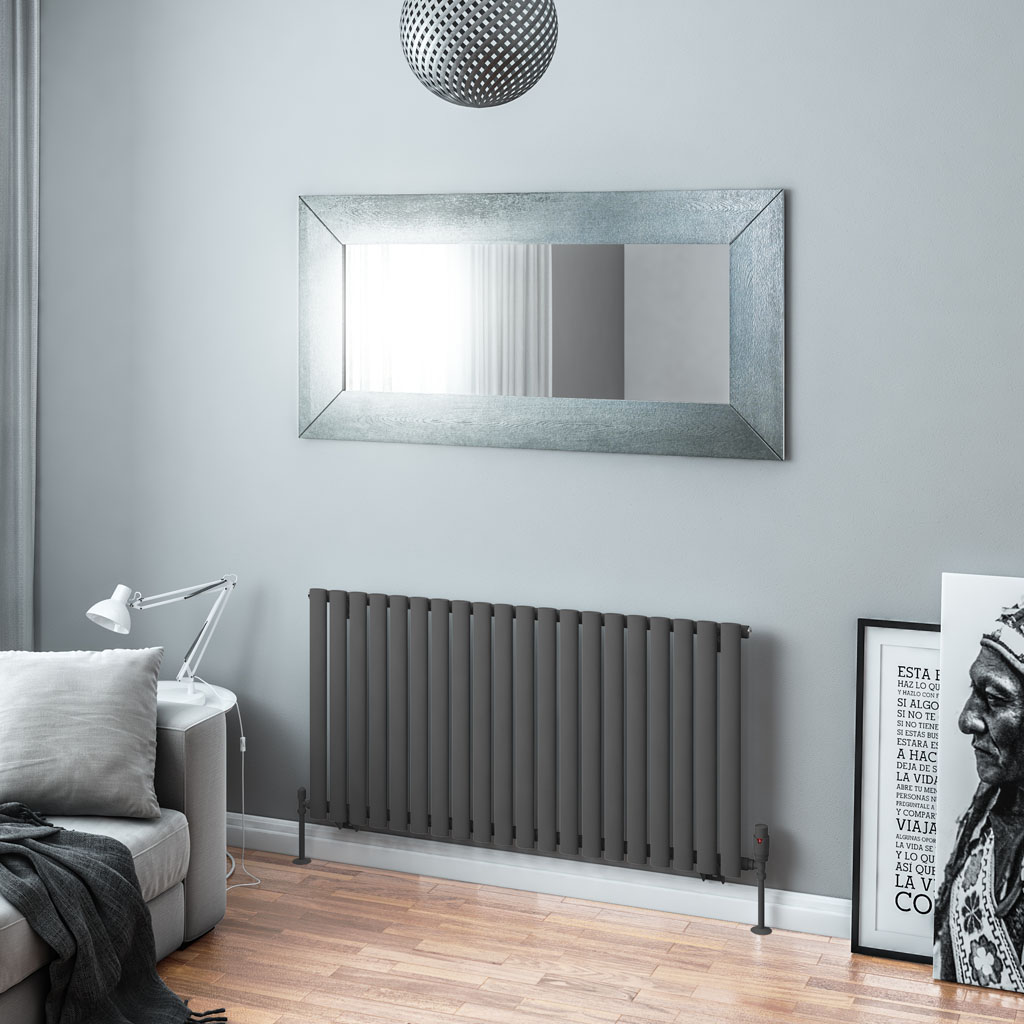 Tunstall 600 x 1179 Radiator Matt Anthracite