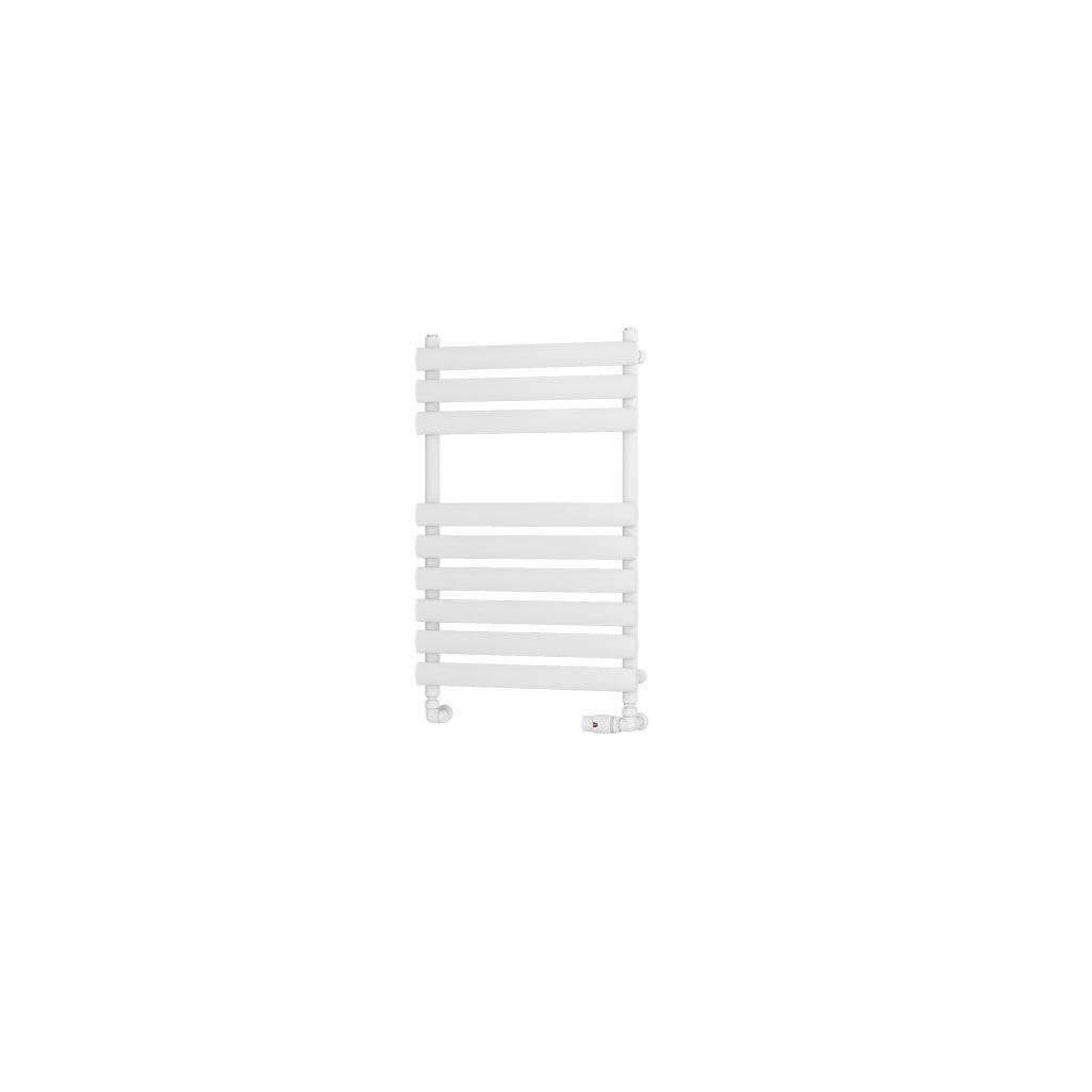 Tunstall 800 x 500 Towel Rail Matt White