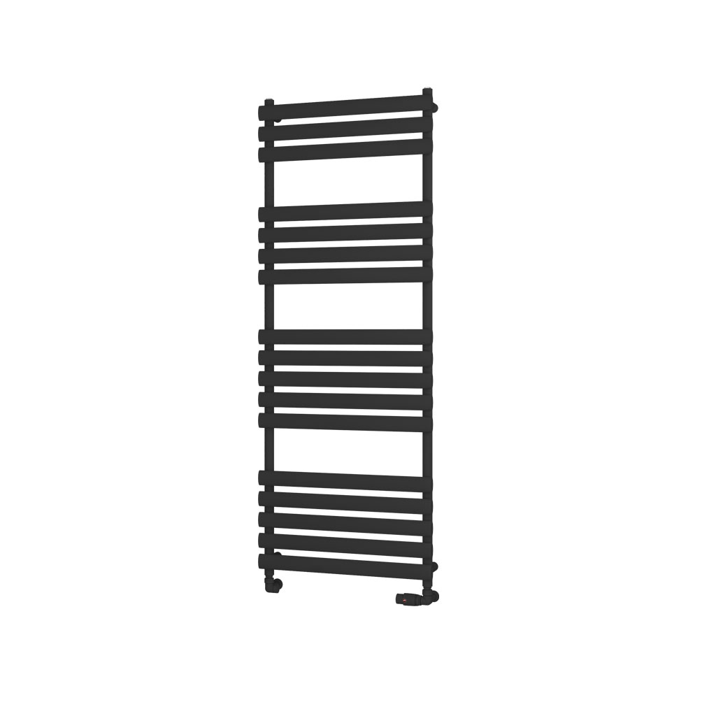 Tunstall 1600 x 600 Towel Rail Matt Black