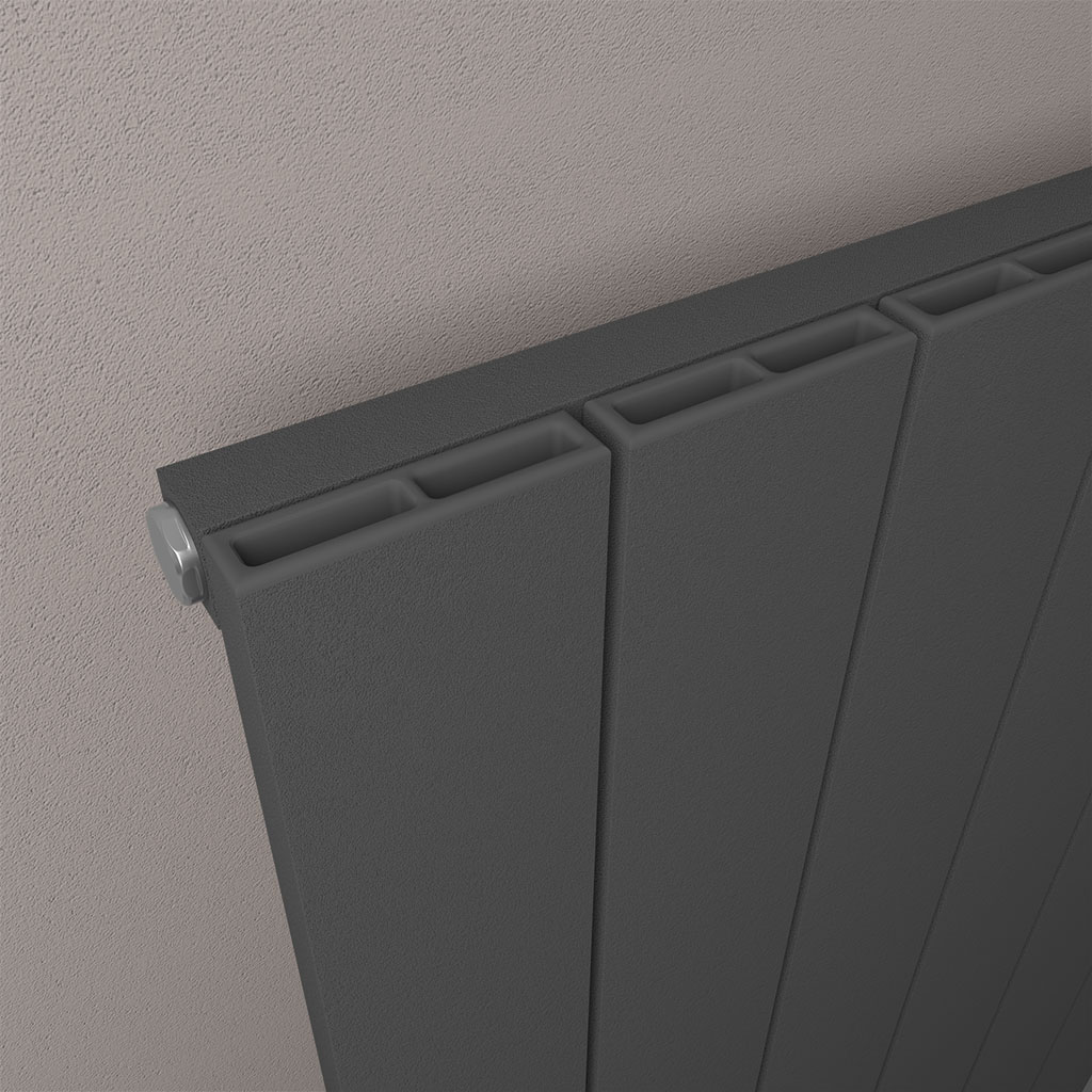 Charlton 1800 x 280 Aluminium Radiator Matt Anthracite