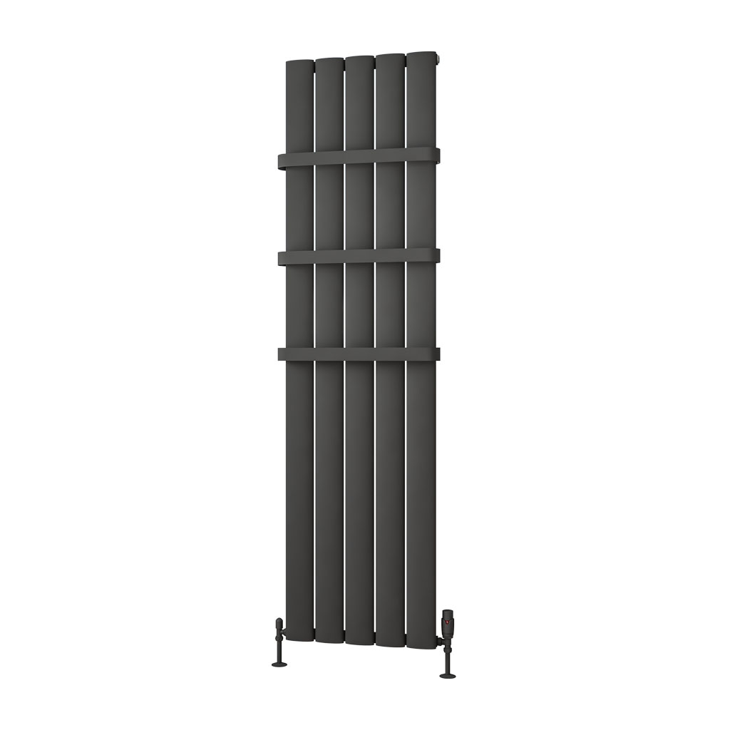 Malmesbury 1800 x 470 Aluminium Radiator Matt Anthracite