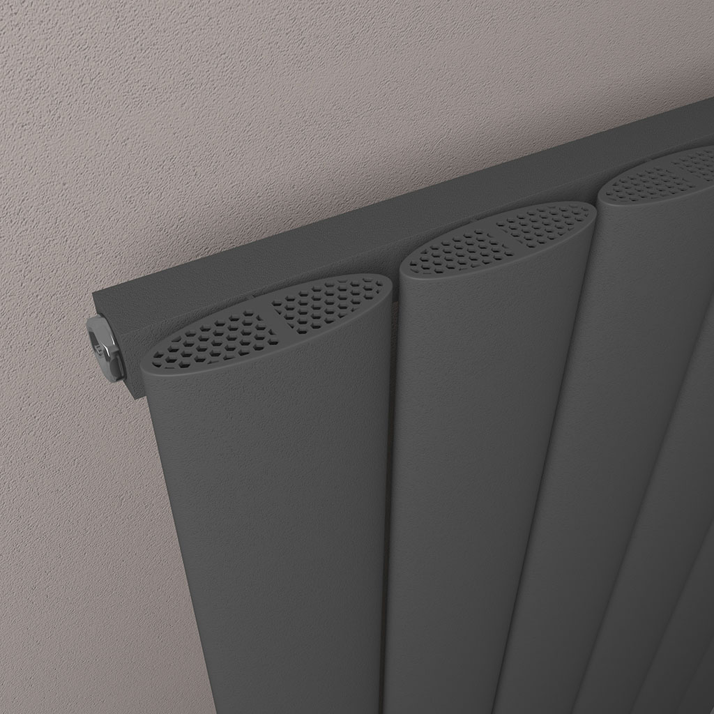 Malmesbury 600 x 565 Aluminium Radiator Matt Anthracite