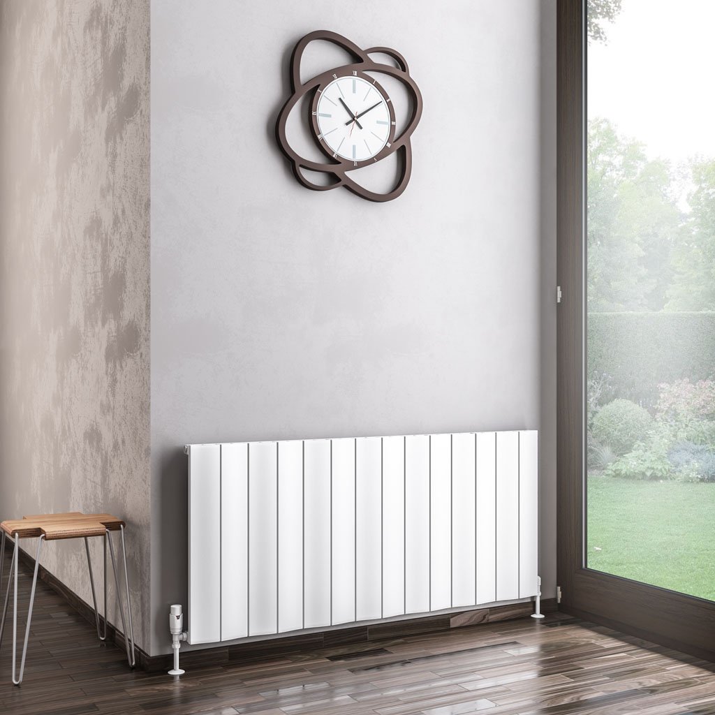 Fairford 600 x 1325 Aluminium Radiator Matt White