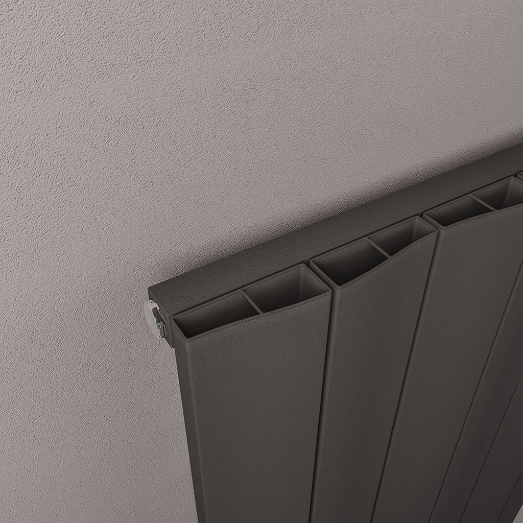 Fairford 600 x 945 Aluminium Radiator Matt Anthracite