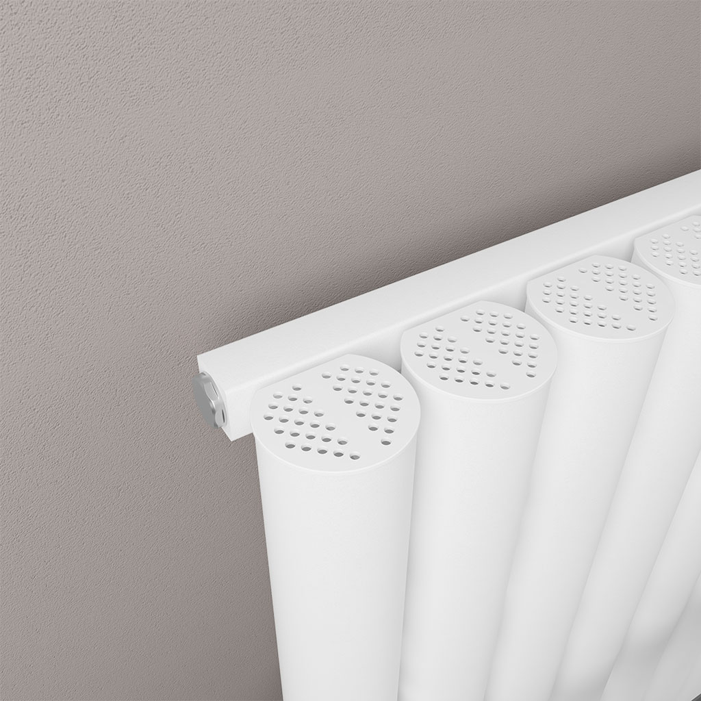 Burford 600 x 1185 Aluminium Radiator Matt White