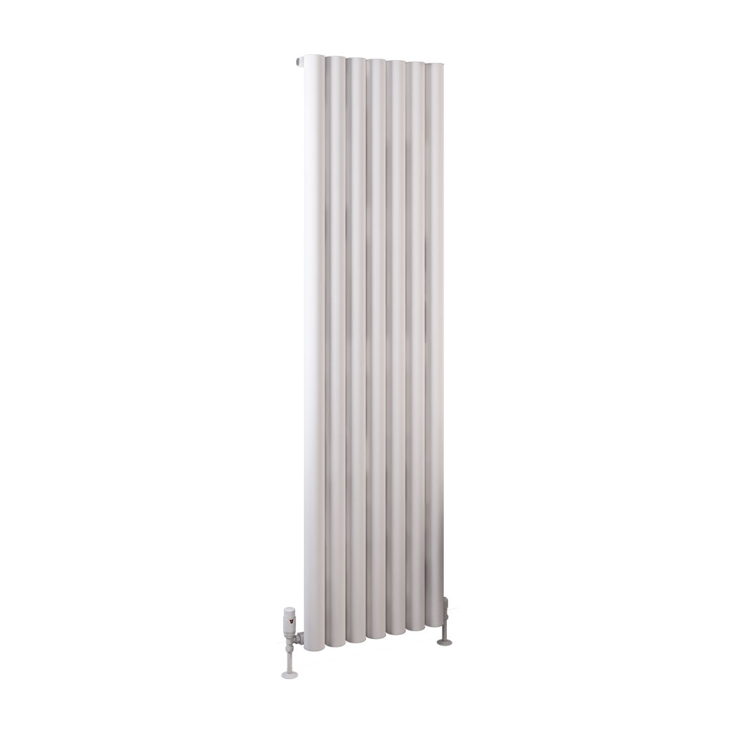 Burford 1800 x 485 Aluminium Radiator Matt White