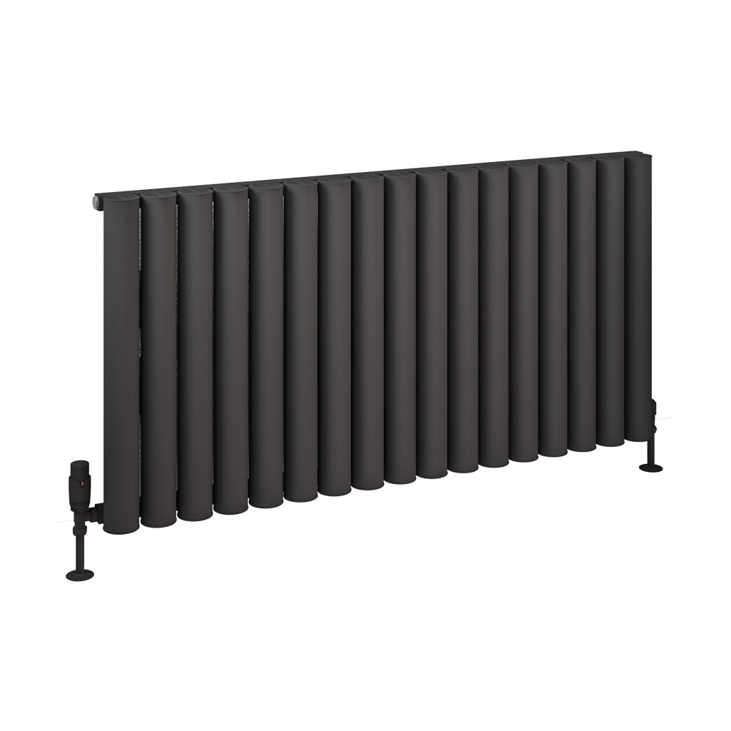 Burford 600 x 1185 Aluminium Radiator Matt Anthracite