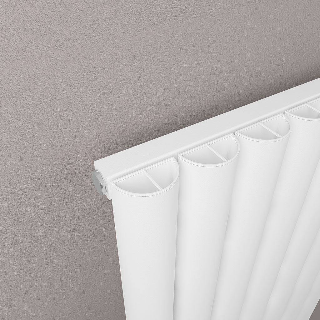 Kelmscott 600 x 625 Aluminium Radiator Matt White