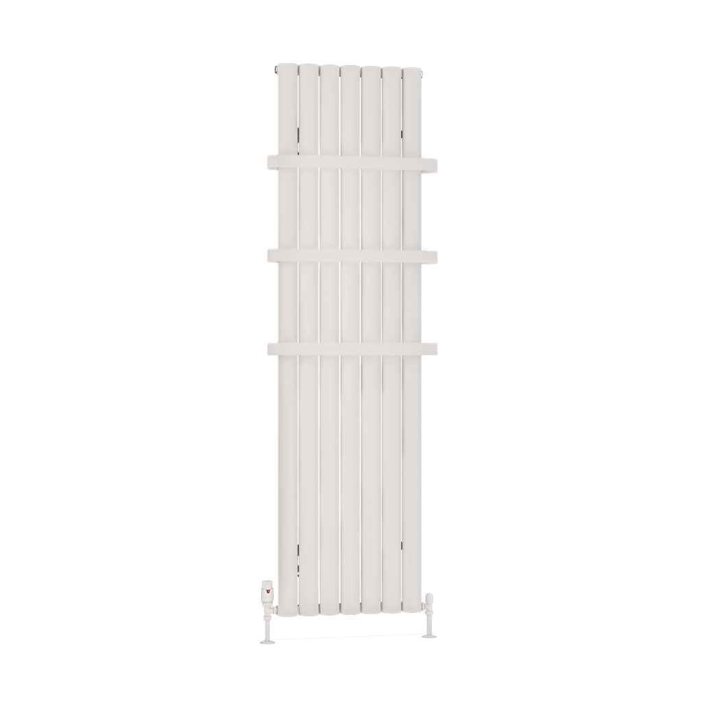 Kelmscott 1800 x 485 Aluminium Radiator Matt White