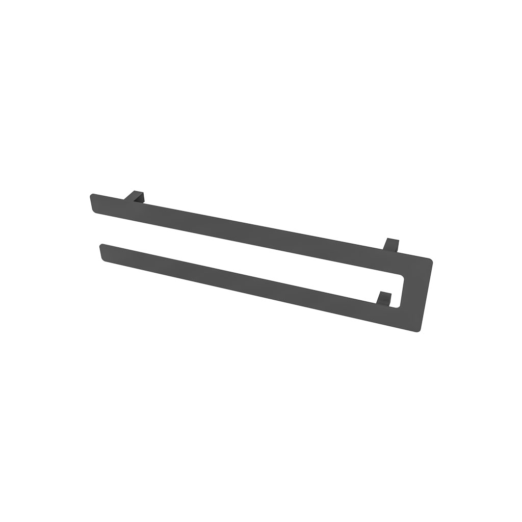 Universal Double Flat Style Towel Hanger 660mm Matt Anthracite