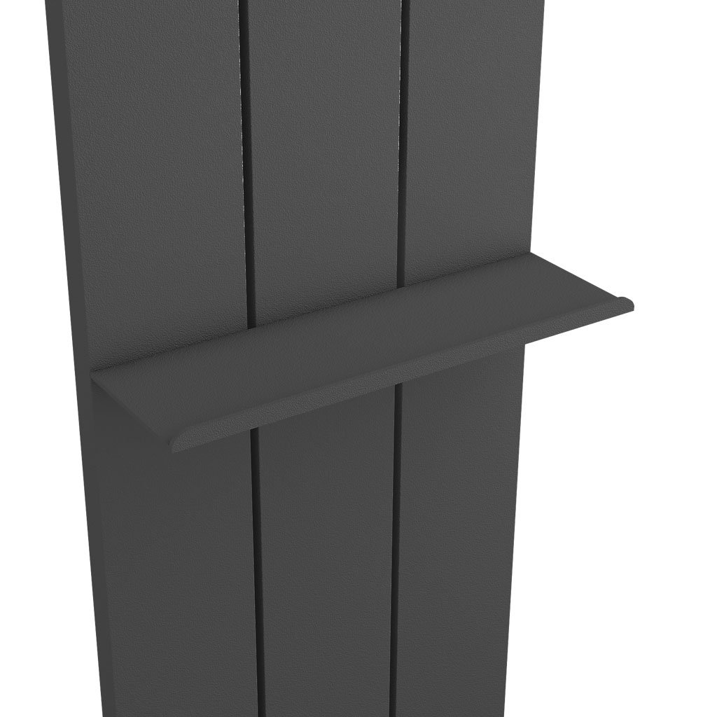 Flat Towel Shelf 280mm Charlton/Rosano Matt Anthracite