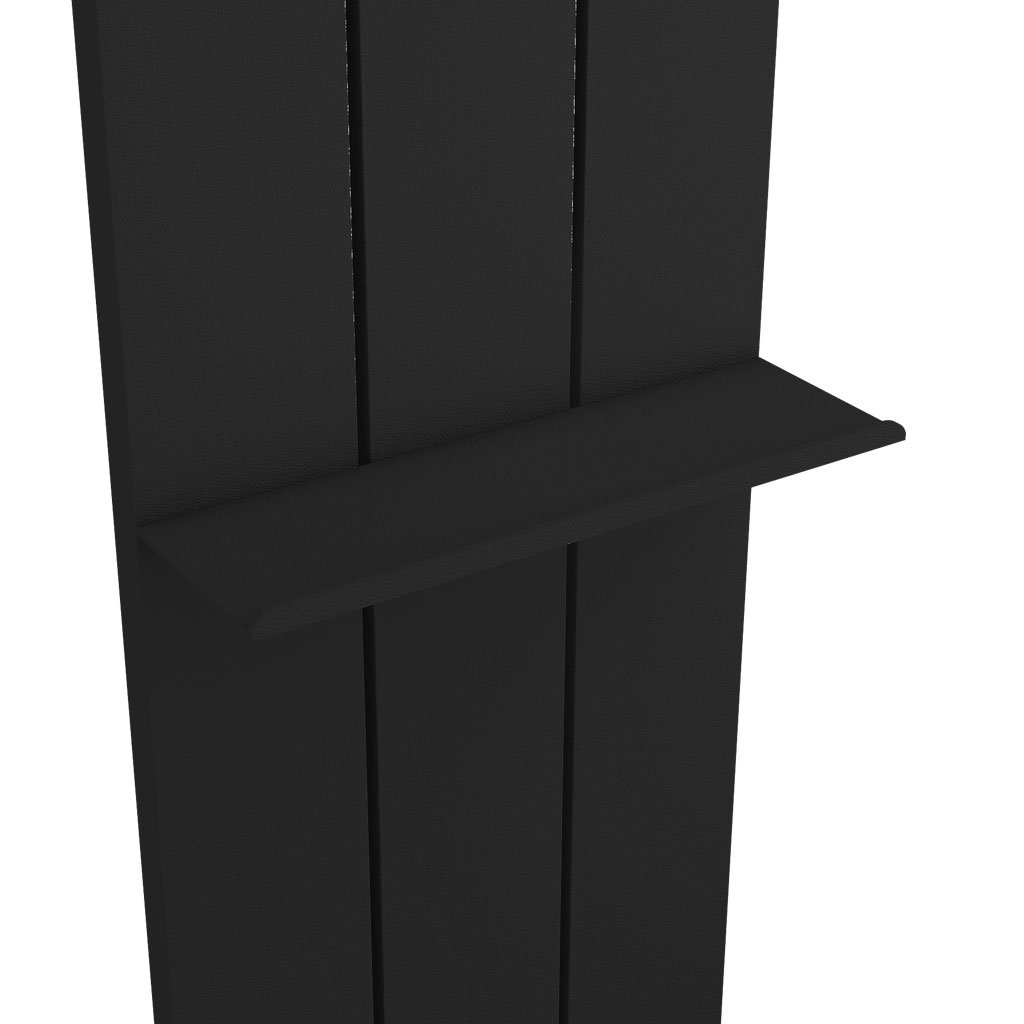 Flat Towel Shelf 280mm Charlton/Rosano Matt Black