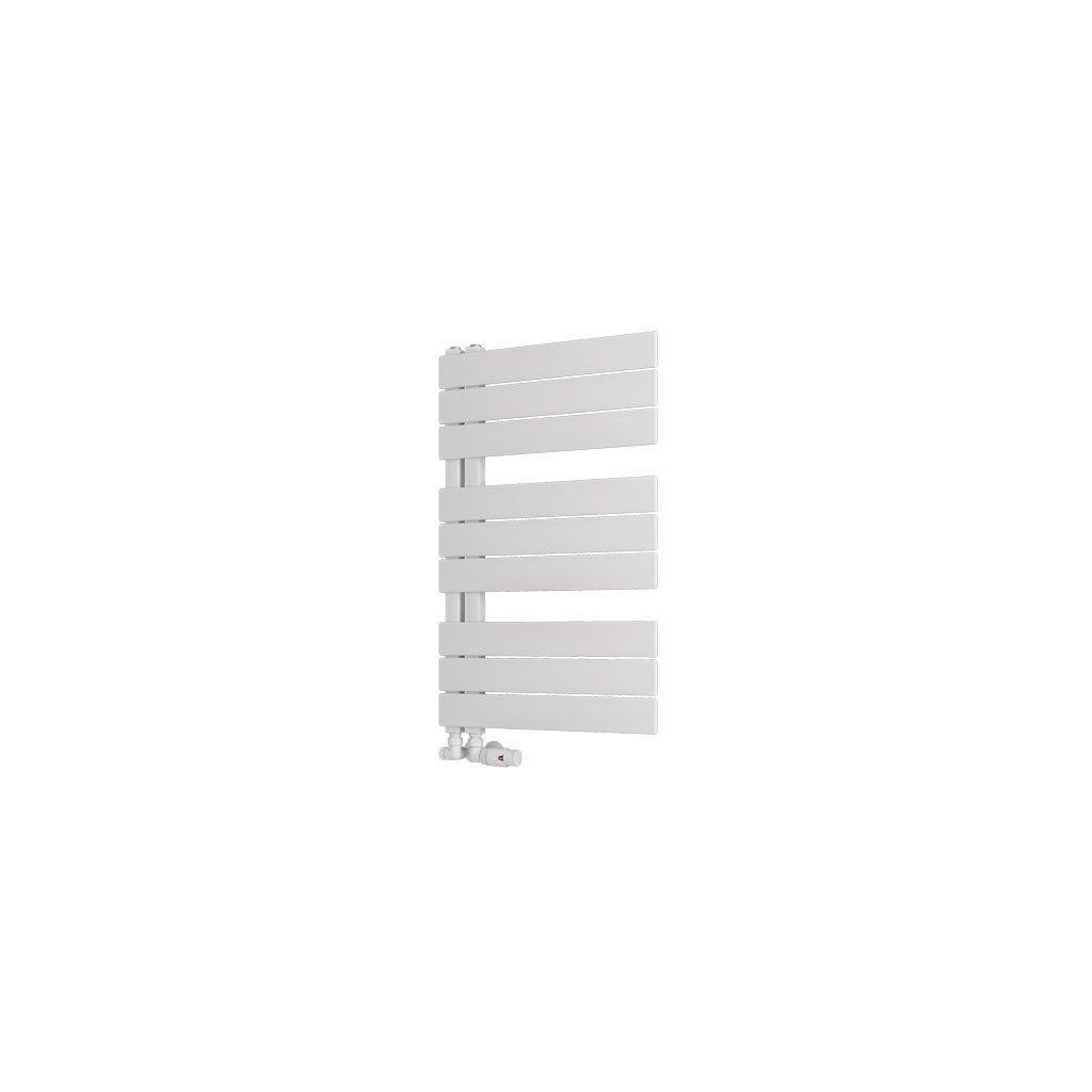 Helmsley 800 x 500 Towel Rail Matt White