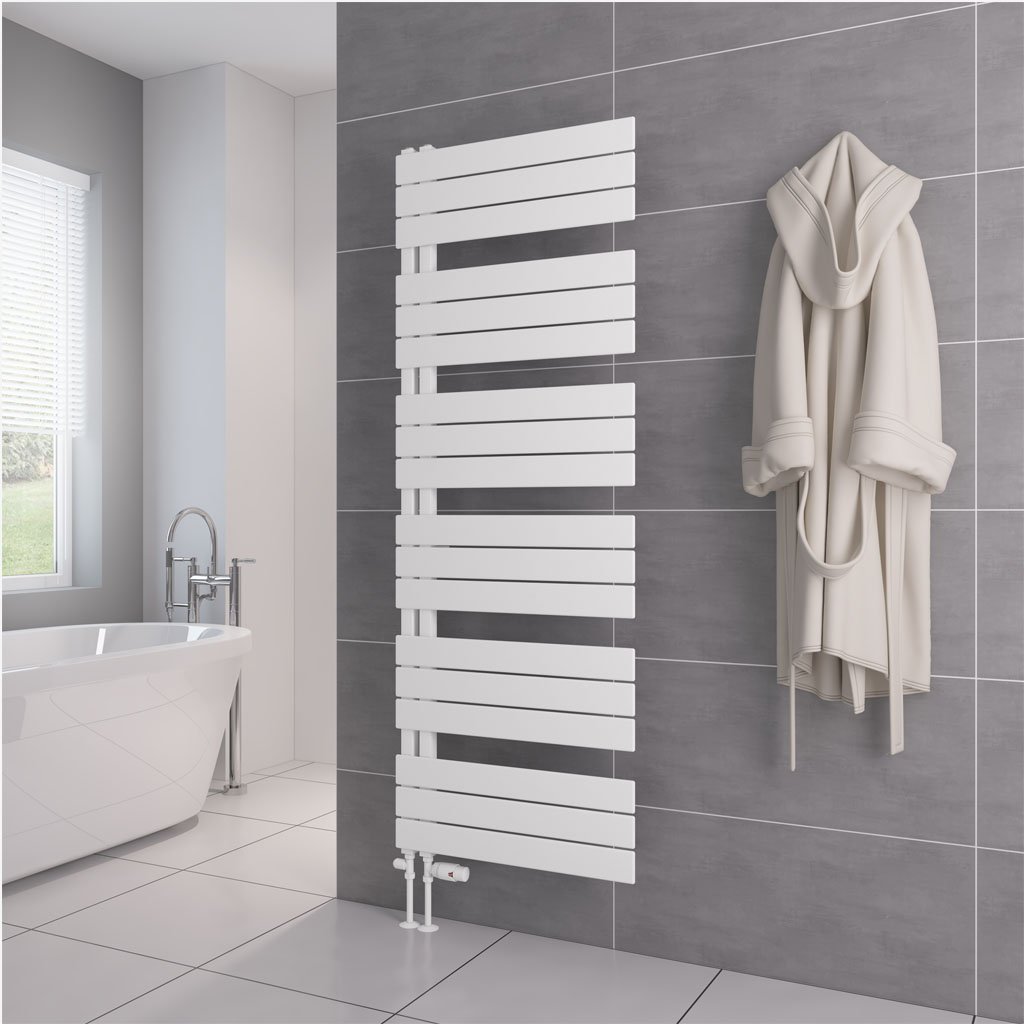 Helmsley 1640 x 600 Towel Rail Matt White