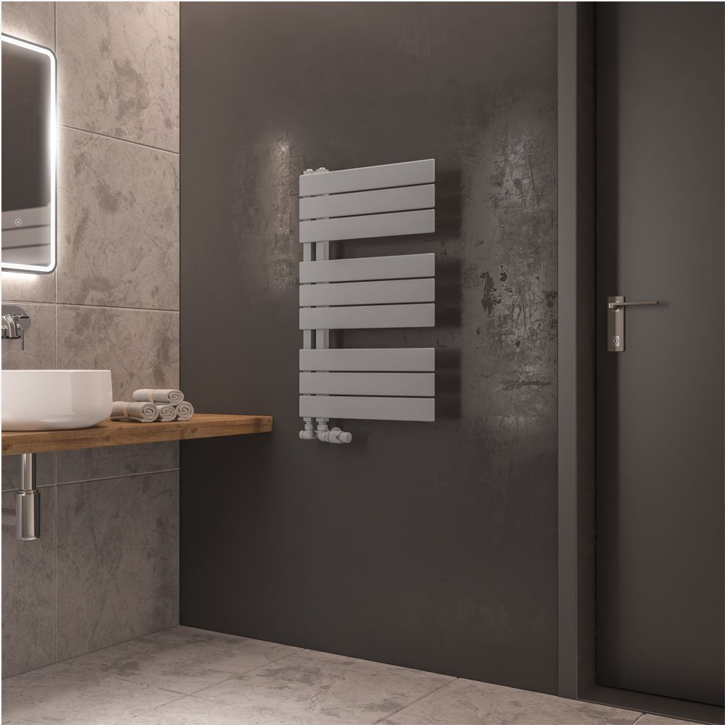 Helmsley 800 x 500 Towel Rail Matt Grey