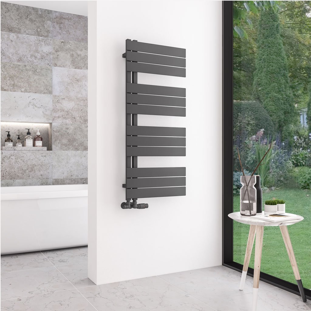 Helmsley 1150 x 500 Towel Rail Matt Anthracite