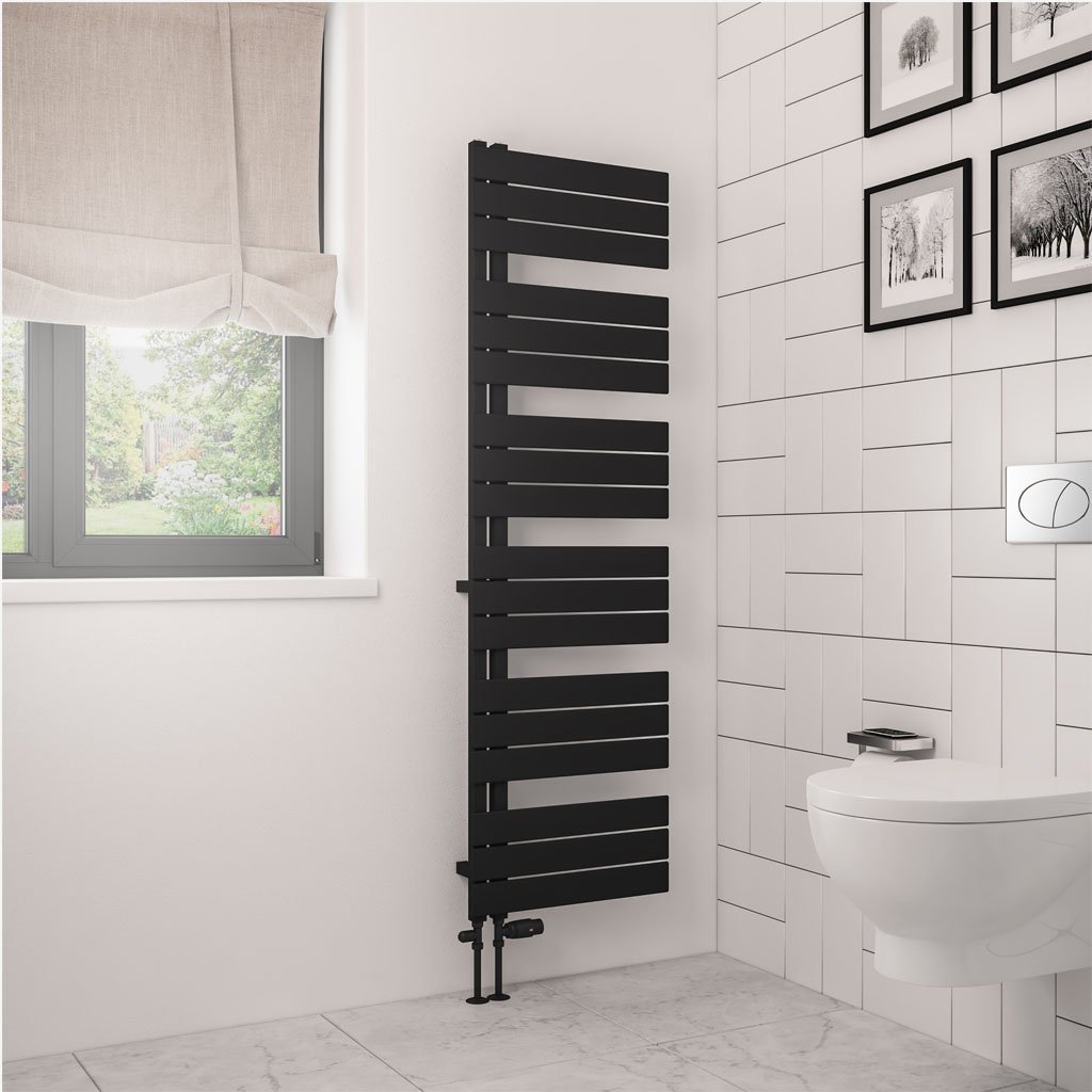 Helmsley 1640 x 500 Towel Rail Matt Black