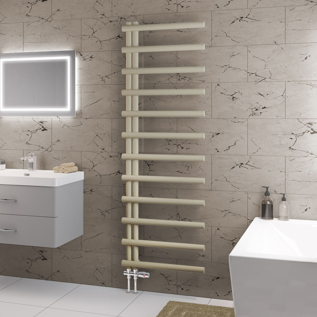 Marlow E-Style 1750 x 600 Towel Rail Matt Cappuccino