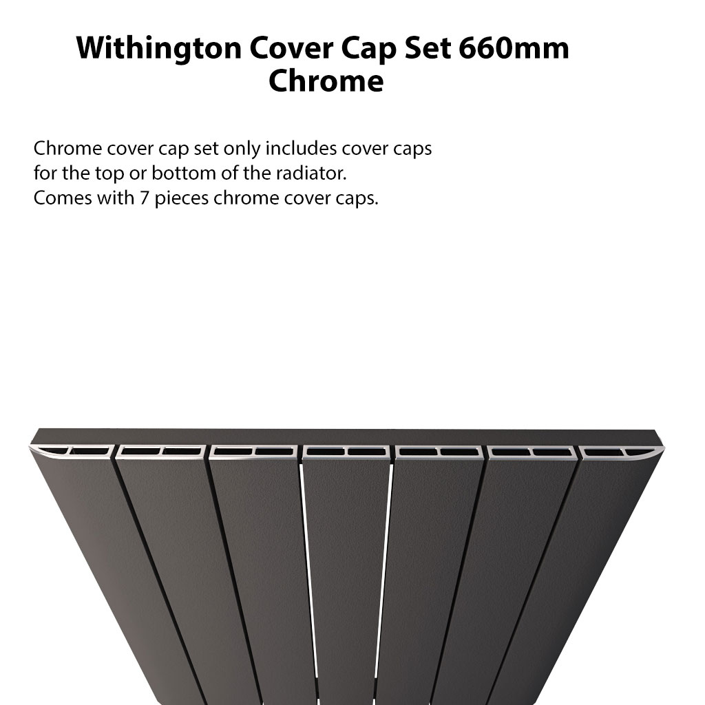 Withington Cover Cap Set 660mm Chrome