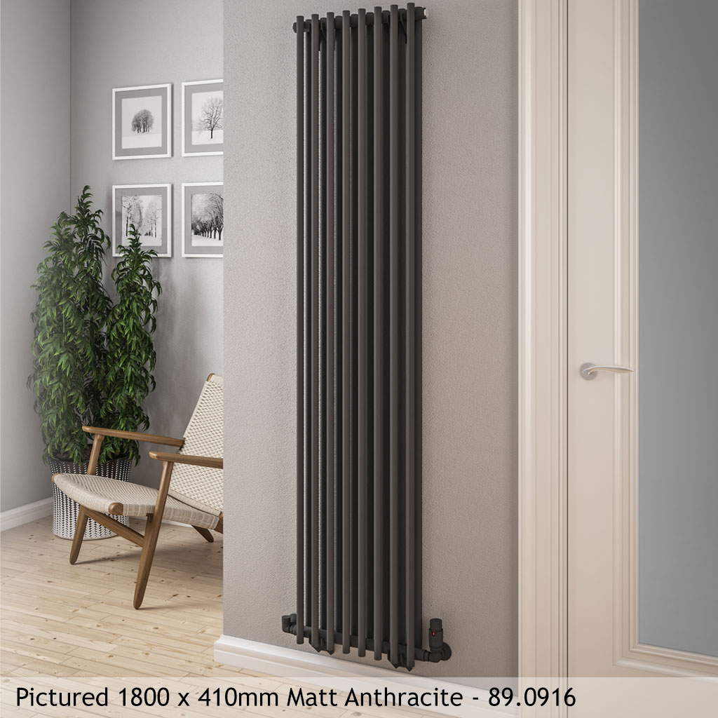 Murano 1800 x 410 Radiator Gloss White