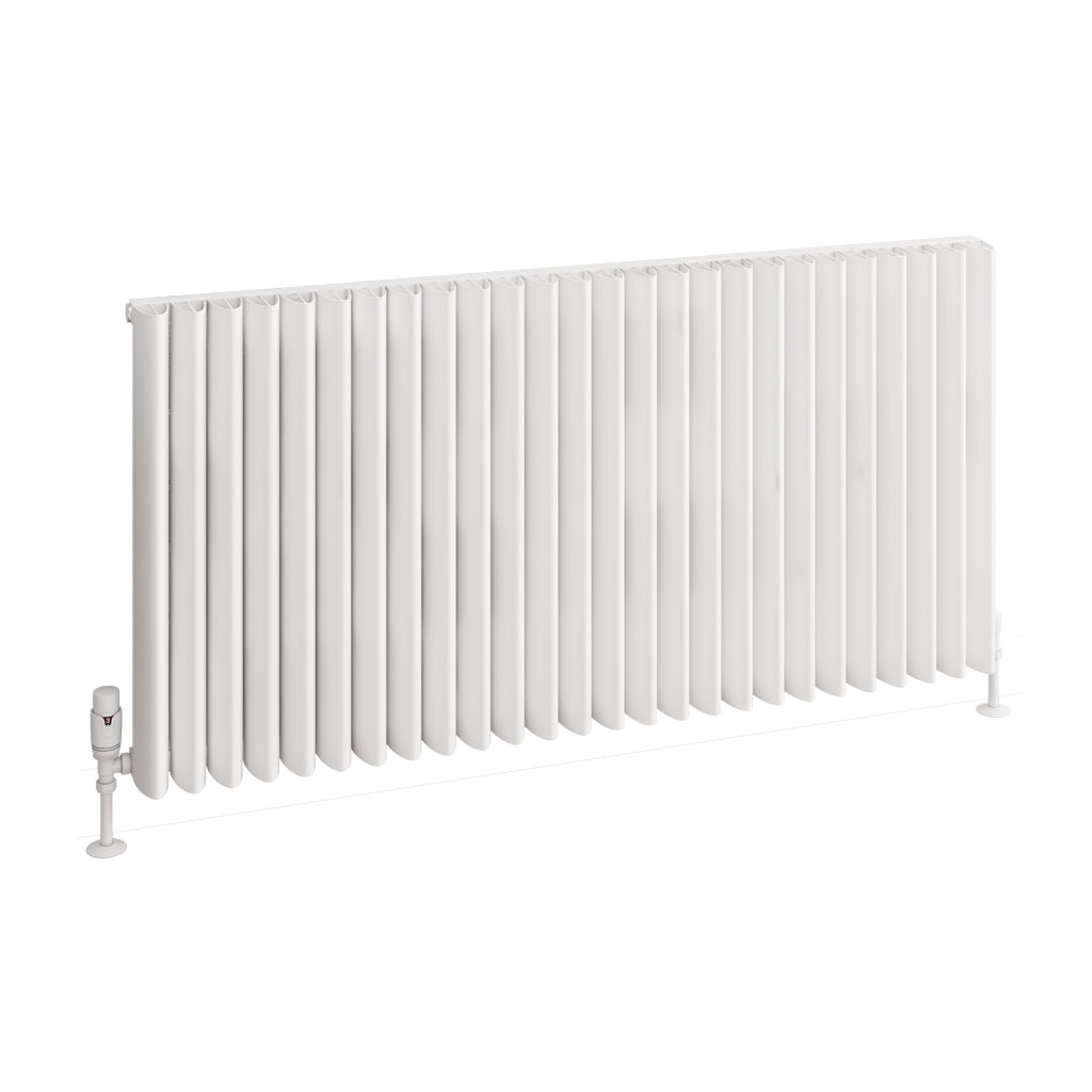 Witney 600 x 1230 Aluminium Radiator Matt White