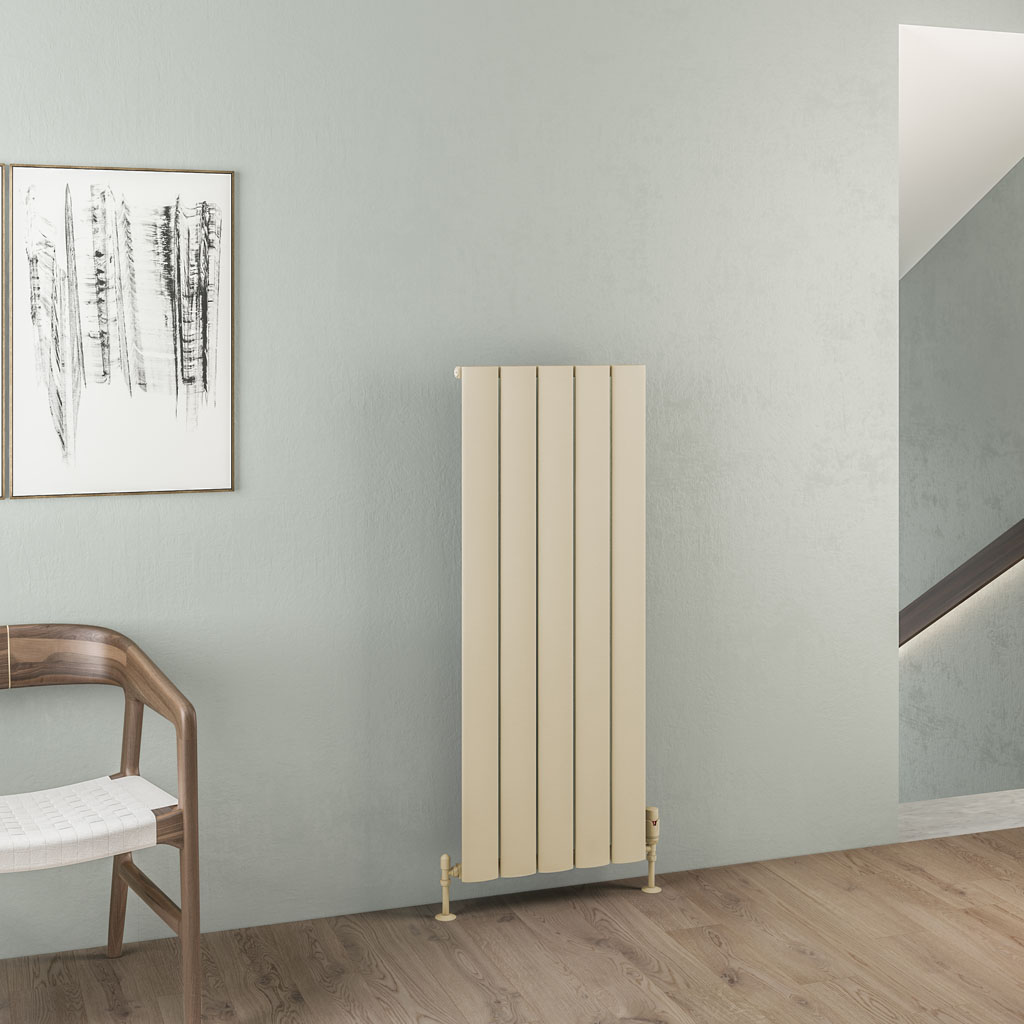 Malmesbury 1200 x 470 Aluminium Radiator Matt Cappuccino