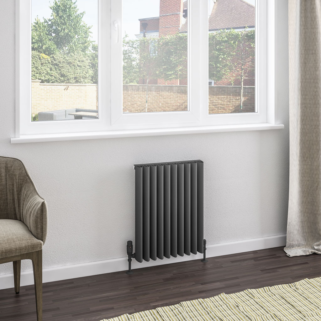 Witney 600 x 470 Aluminium Radiator Matt Anthracite