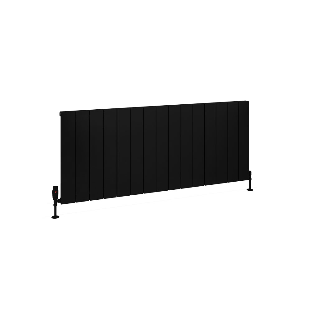 Charlton 600 x 1420 Aluminium Radiator Matt Black