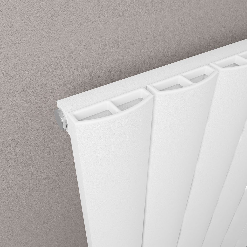 Tordino 600 x 1040 Aluminium Radiator Matt White