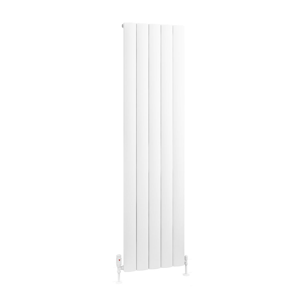 Tordino 1800 x 470 Aluminium Radiator Matt White