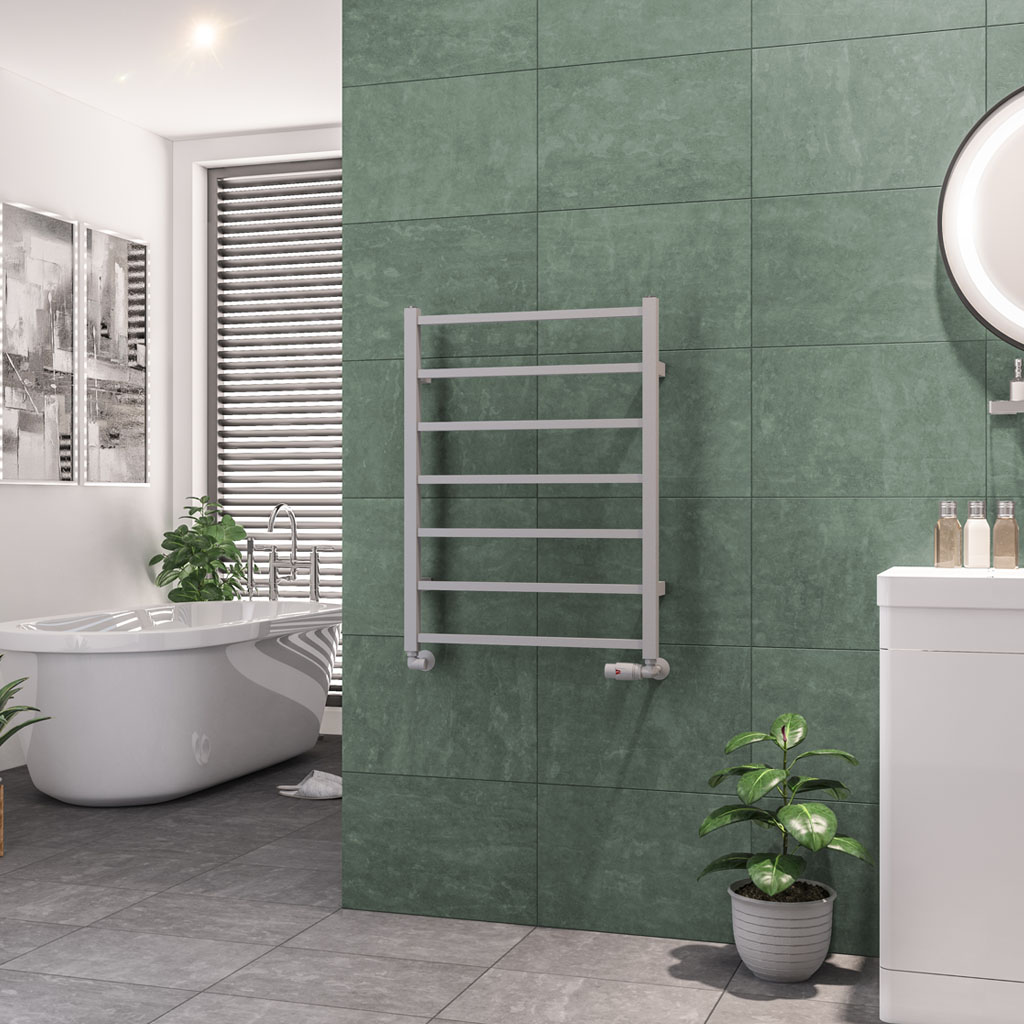 Tuscan Square Towel Rail 800 x 600 Matt Grey