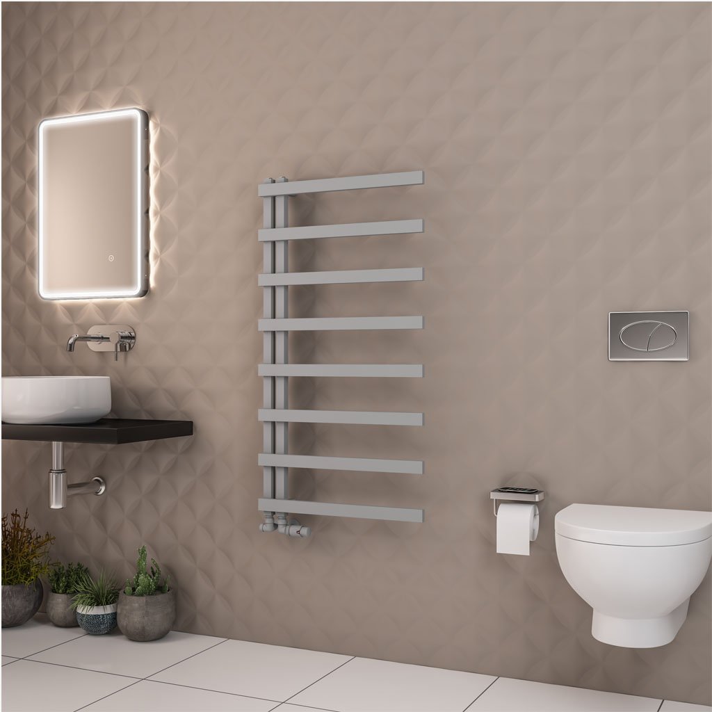 Platani 1150 x 600mm Towel Rail Matt Grey